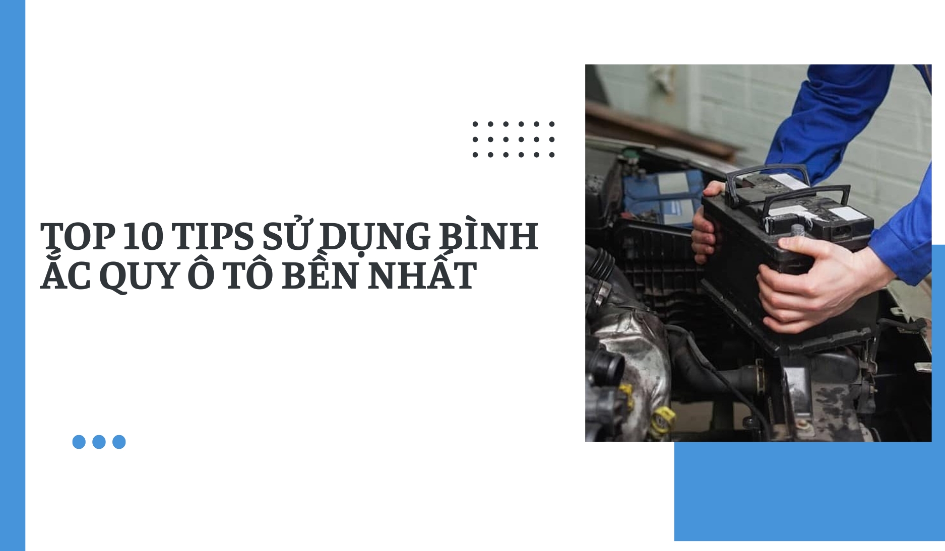 Sử dụng bình ắc quy