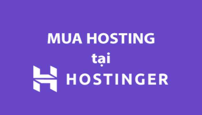 Mua Hosting tại Hostinger