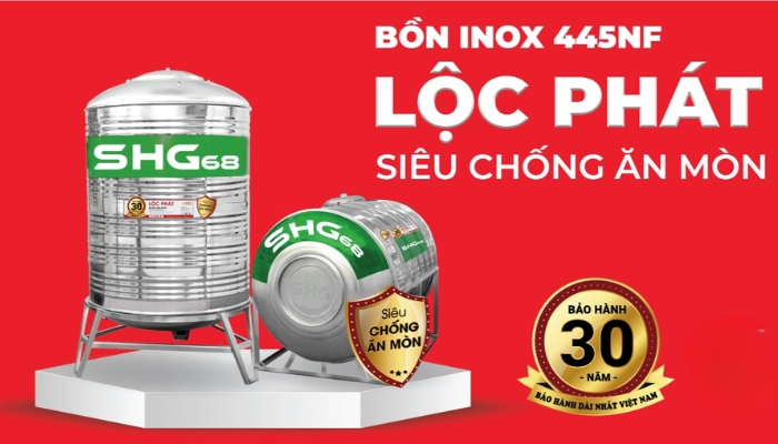 Bồn inox Lộc Phát SHG Group siêu chóng ăn mòn