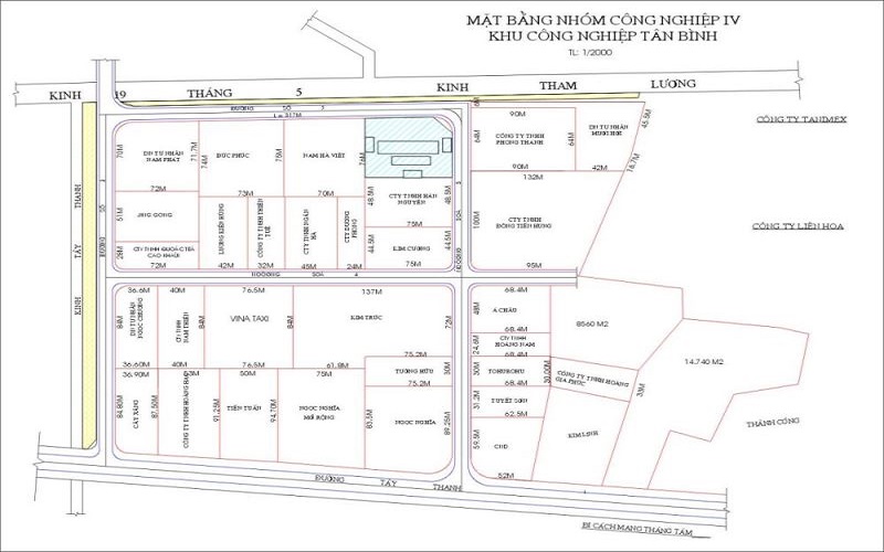 bản đồ quy hoạch khu công nghiệp Tân Bình