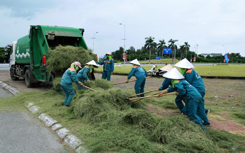 đội xử lý rác khu công nghiệp Đại An