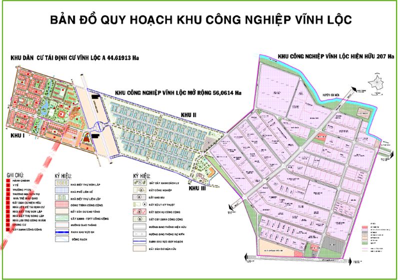 quy hoạch khu công nghiệp vĩnh lộc