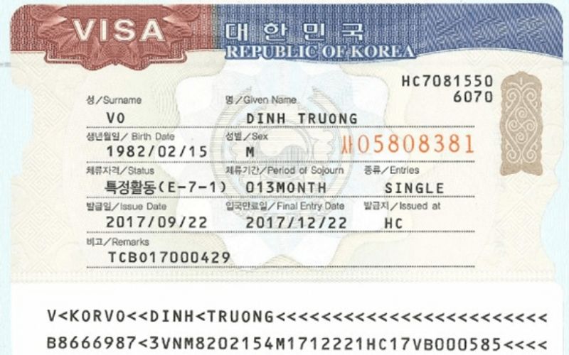 quyền lợi visa e7