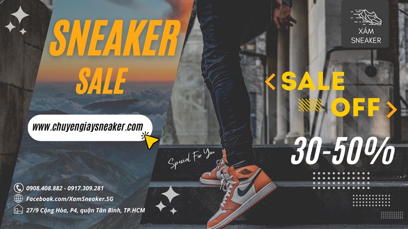 Xám Sneaker - Shop giày thể thao TPHCM chất lượng