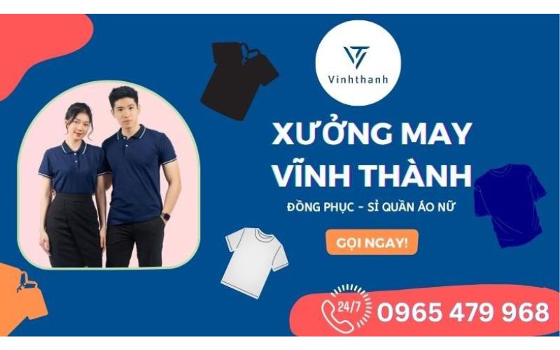 xưởng may áo thun đồng phục vĩnh thành