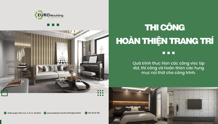 Quá trình thi công, hoàn thiện công trình chuyên nghiệp, đảm bảo tính thẩm mỹ cao