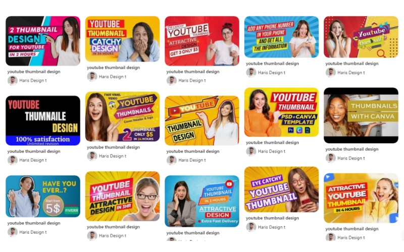 Thiết kế thumbnail nổi bật