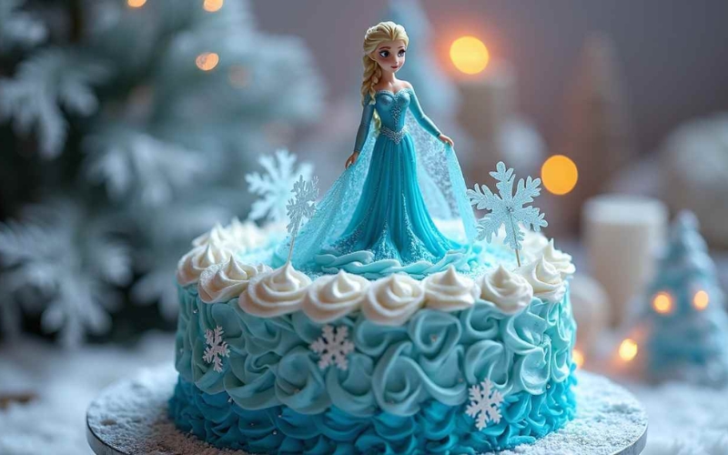 Kiểu trang trí bánh kem hoạt hình ngộ nghĩnh