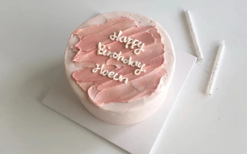 Phong cách trang trí bánh kem style Hàn Quốc