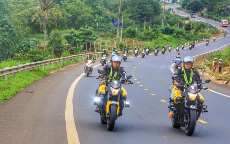 Các vị trí chạy trong đoàn xe