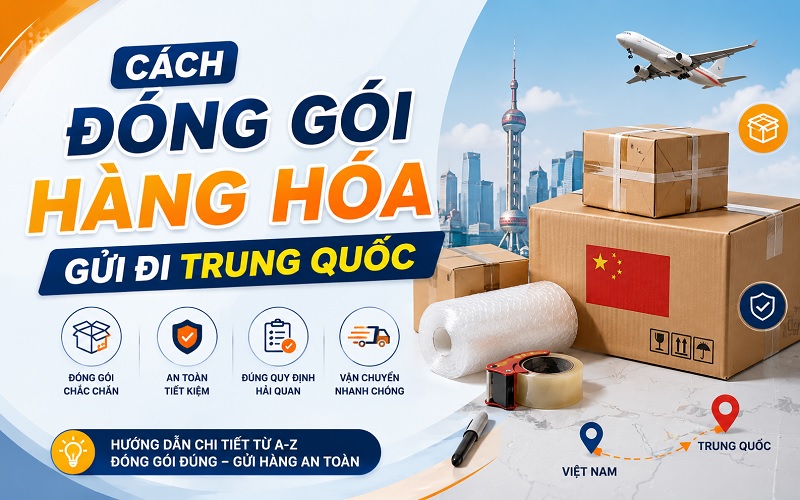 cách đóng gói hàng hóa gửi đi Trung Quốc